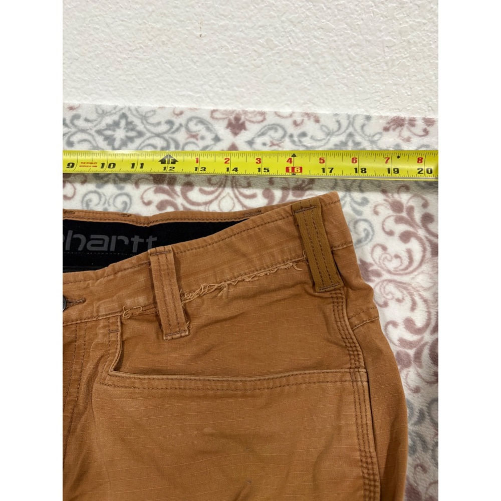 Carhartt Force Extremes Cargo Work Pants Brown Ripstop Double Knee 34x28 - Picture 4 of 9